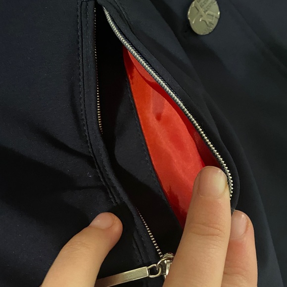 Horseware girls competition jacket navy and red - Picture 3 of 9